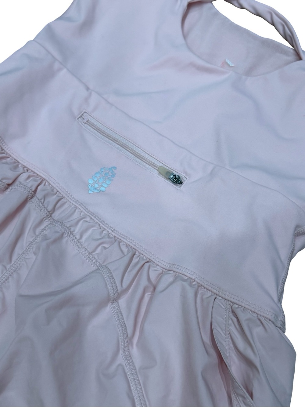 ๐ธ Free People Movement Righteous Runsie Rose Water Activewear Romper Size M - Picture 11 of 12